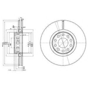 Тормозной диск BG3033 DELPHI