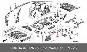 Деталь 65667SNAA00ZZ HONDA