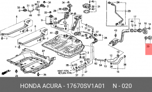 Деталь 17670SV1A01 HONDA
