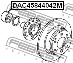 Подшипник ступицы колеса DAC45844042M FEBEST