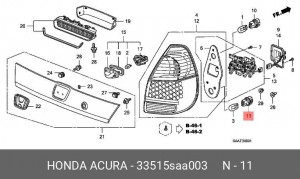 Деталь 33515SAA003 HONDA
