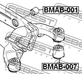 Сайлентблок задней балки BMAB-001 FEBEST