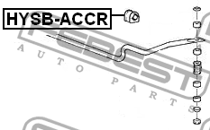 Втулка стабилизатора HYSB-ACCR FEBEST