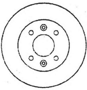 Тормозной диск 561345B BENDIX JURID