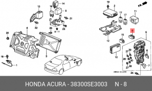 Прерыватель указателей поворота 38300SE3003 HONDA