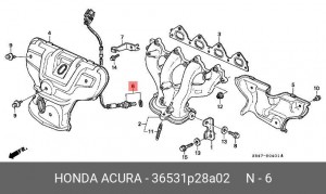 Лямбда-зонд 36531P28A02 HONDA