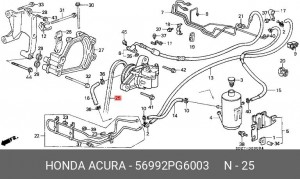 Клиновой ремень 56992-PG6-003 HONDA