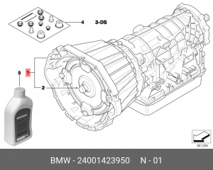 АКПП в сборе 24 00 1 423 950 BMW