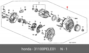 Генератор 31100PELE01 HONDA
