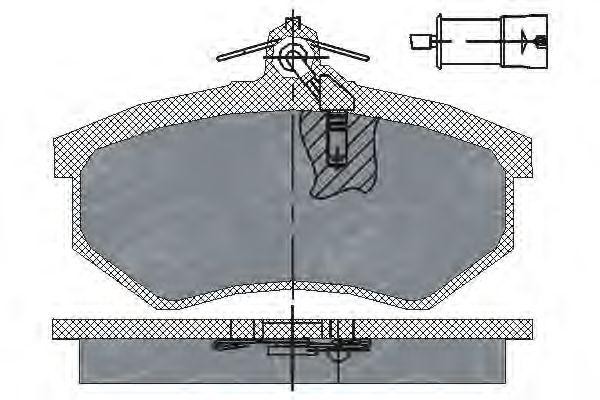 Комплект тормозных колодок, диско SP199 SCT