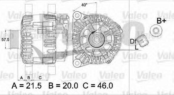 Генератор 437471 VALEO PHC