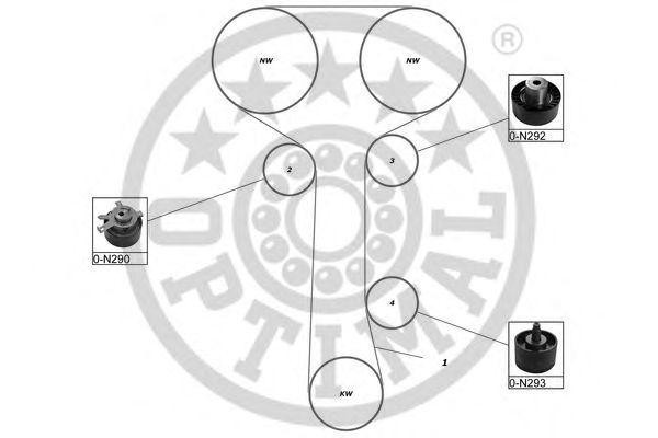 Комплект ремня ГРМ SK-1339 OPTIMAL