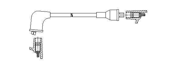 Провод зажигания 3A4277 BREMI