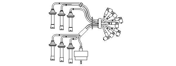 Ккомплект проводов зажигания 243 BREMI
