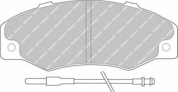 Комплект тормозных колодок, диско FSL534 FERODO
