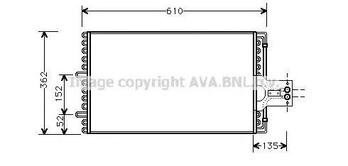 Радиатор кондиционера CN5099 AVA