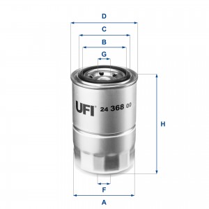 Топливный фильтр 24.368.00 UFI