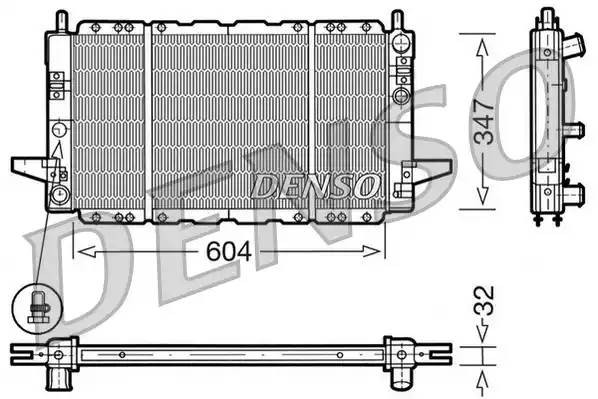 Радиатор, охлаждение двигател DRM10086 DENSO