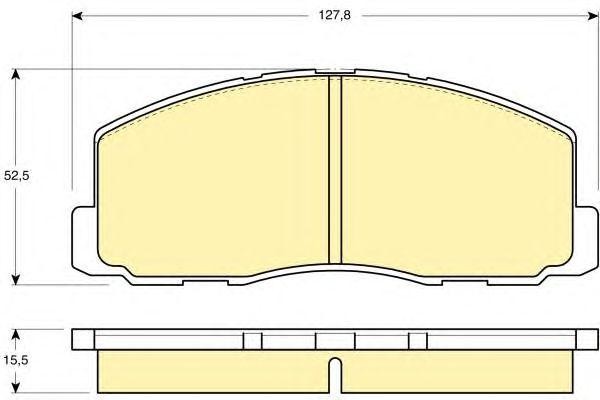 Комплект тормозных колодок, диско 6103559 GIRLING