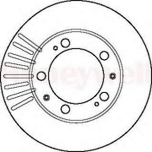 Тормозной диск 561806B BENDIX JURID