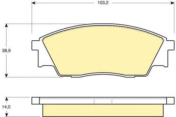 Комплект тормозных колодок, диско 6109919 GIRLING