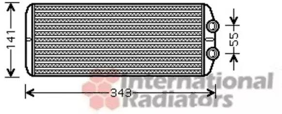 Теплообменник, отопление салона 40006311 VAN WEZEL