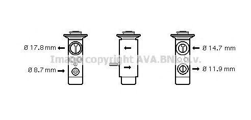 Клапан кондиционера BW1089 AVA
