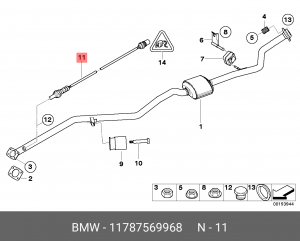 Лямбда-зонд 11 78 7 569 968 BMW