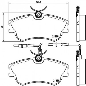 Комплект тормозных колодок, диско P68023 BREMBO