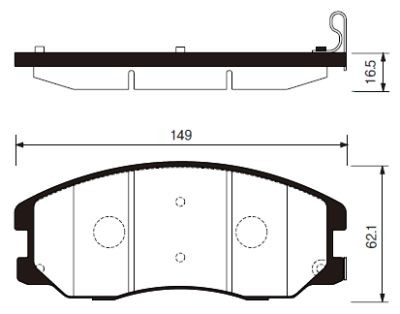 Колодки тормозные дисковые SP1204 SANGSIN