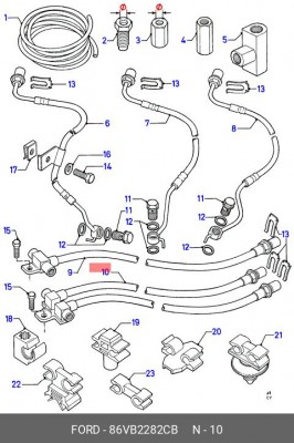 Тормозной шланг 86VB-2282-CB FORD