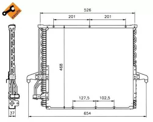 Конденсатор, кондиционер 35006 NRF