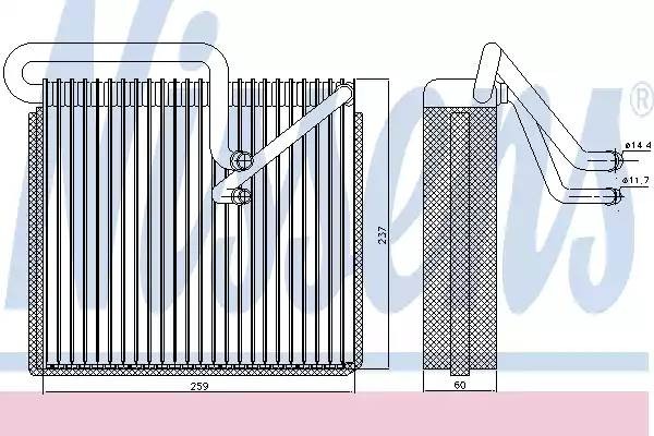 Испаритель, кондиционер 92190 NISSENS