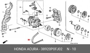 Ремень приводной 38920-P0FJ02 HONDA