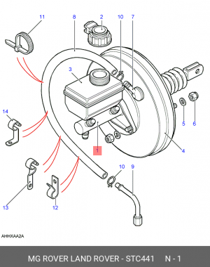 Главный тормозной цилиндр STC441 LAND ROVER