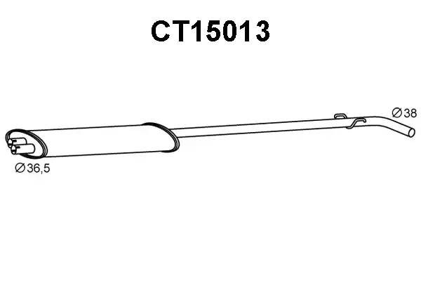 Предглушитель выхлопных газов CT15013 VENEPORTE