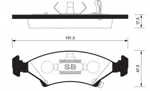 Колодки тормозные дисковые SP1063 SANGSIN