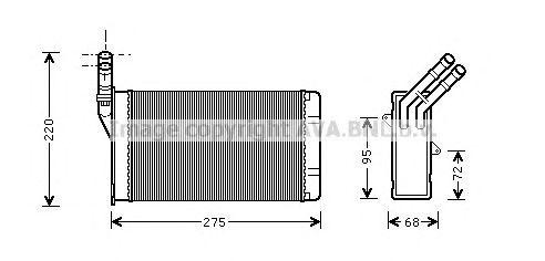 Радиатор отопителя CN6055 AVA