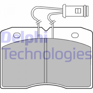 Комплект тормозных колодок, диско LP580 DELPHI