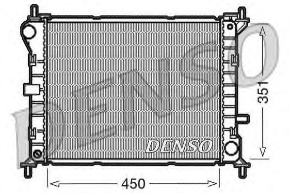 Радиатор, охлаждение двигател DRM10050 DENSO