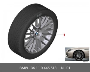 Колеса (комплект) 36 11 0 445 513 BMW