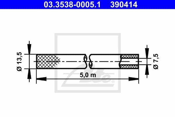 Шланг 03.3538-0005.1 ATE