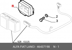 Блок управления, управление двигателем 46437198 ALFA FIAT LANCIA