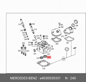 Седло клапана ГБЦ A4030530331 MERCEDES BENZ