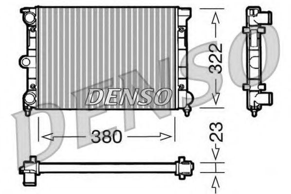 Радиатор, охлаждение двигател DRM32032 DENSO