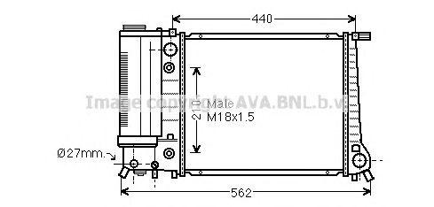 Радиатор масляный ДВС BW2082 AVA
