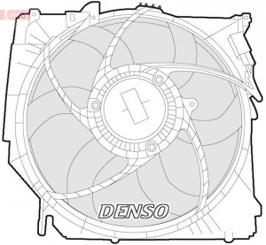 Вентилятор, охлаждение двигателя DER05005 DENSO