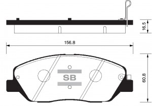 Колодки тормозные дисковые SP1194 SANGSIN