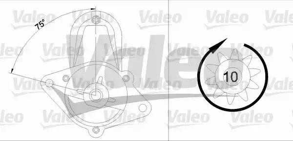 Стартер 455973 VALEO PHC