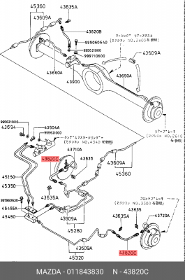 Деталь 011843830 MAZDA